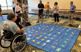 Invisible Maze and Flow Connections activity set with tarp, maze cards, buzzer, and spot markers for team problem-solving and group collaboration.