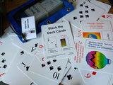 Stack the Deck Cards deck with double-sided cards featuring classic playing card faces and activity prompts for group games and workshops.