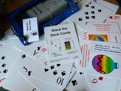 Stack the Deck Cards deck with double-sided cards featuring classic playing card faces and activity prompts for group games and workshops.