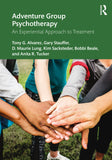 Cover of Adventure Group Psychotherapy: An Experiential Approach to Treatment, featuring imagery that evokes group adventure and therapeutic engagement.