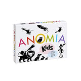 Colorful ANOMIA KIDS game cards with playful illustrations, perfect for family and group play.