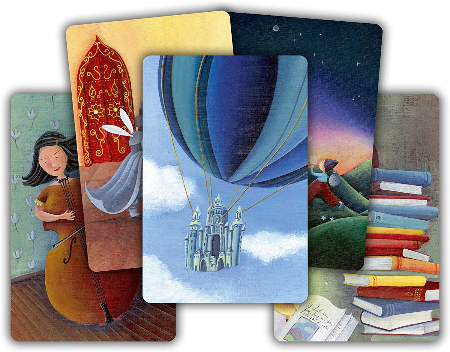 The illustrations by Marie Cardouat, author of the Dixit cards